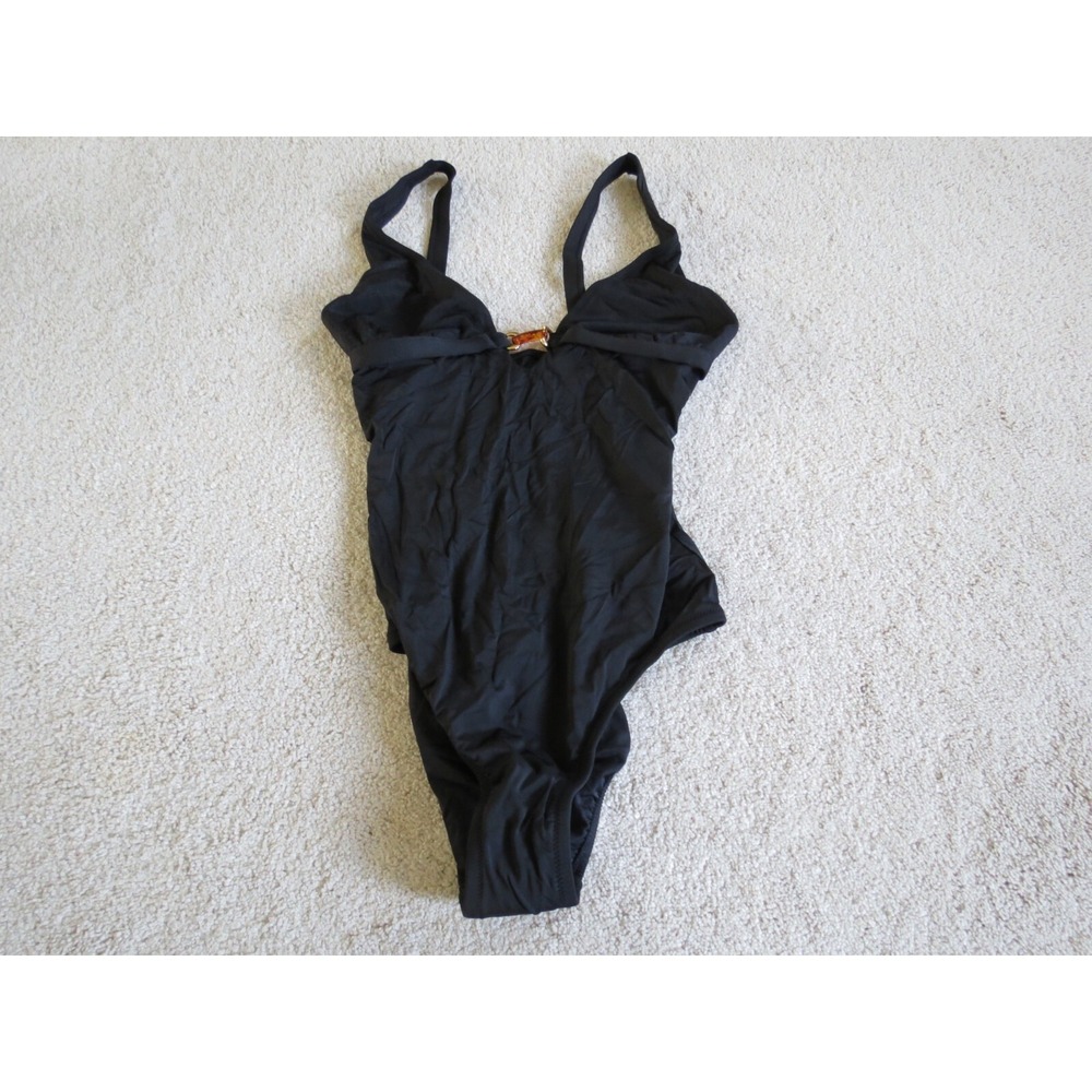 J. Crew One Piece Bikini Black Size 12 Large NWT